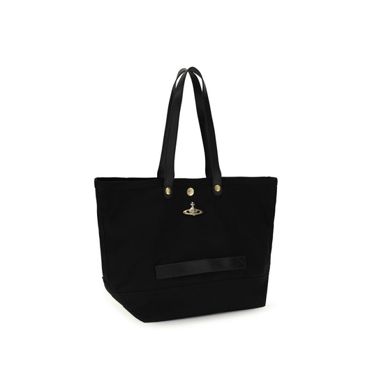 Black Polyester Shoulder Bag