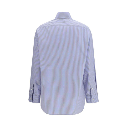 Blue Cotton Pattern Shirt