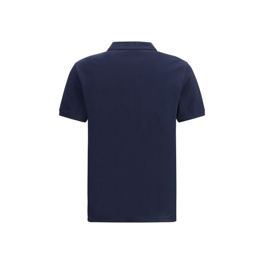 Blue Cotton Polo Shirt