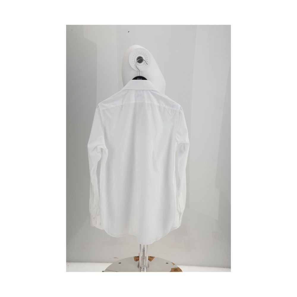 White Cotton Dress Shirt