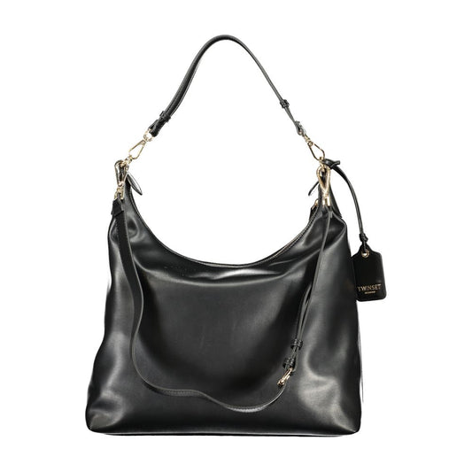 Nero Poliuretano Women Hobo Bag
