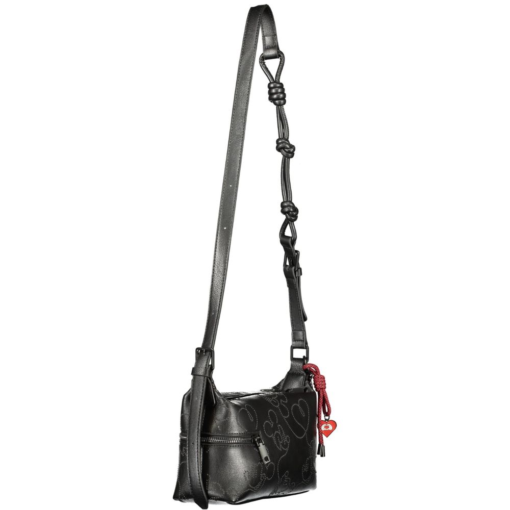 Black Polyurethane Women's Handbag
