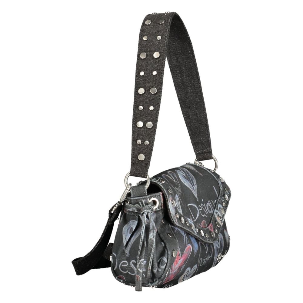 Black Polyester Women Bag