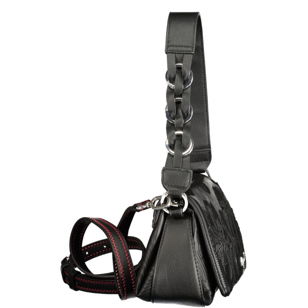 Black Polyurethane Women's Bag