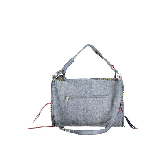Azzurro Cotton Women Handbag