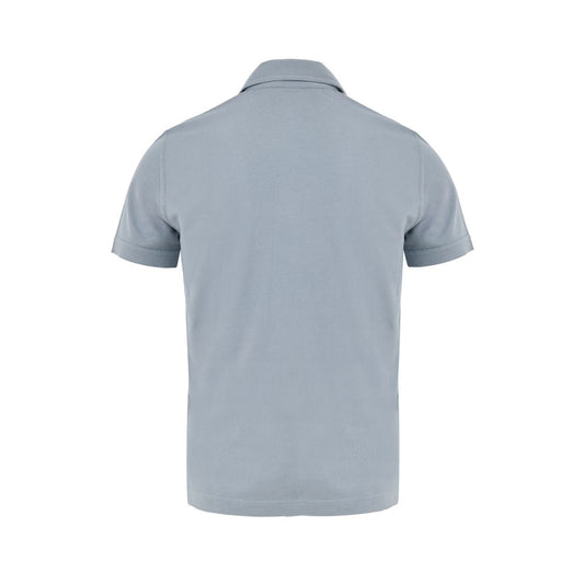 Blue Cotton Polo Shirt