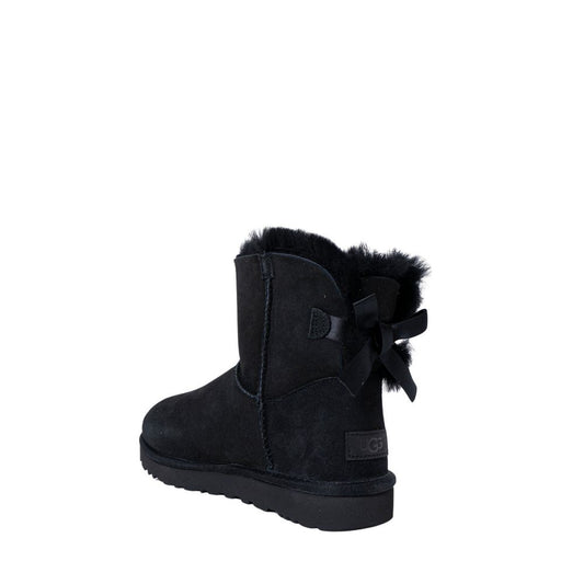 Black Suede Leather Ankle Boots