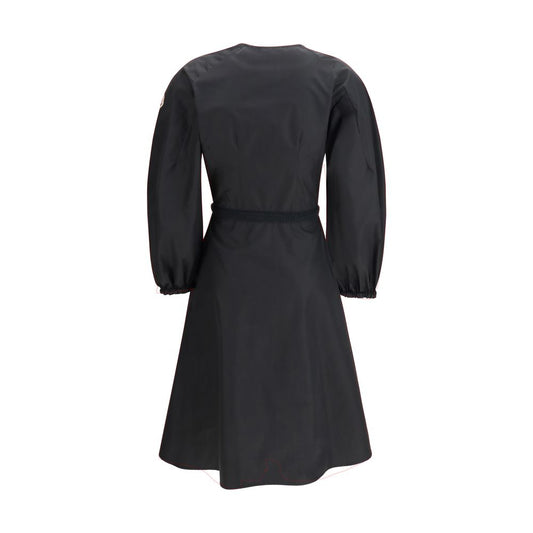 Black Cotton Casual Dress