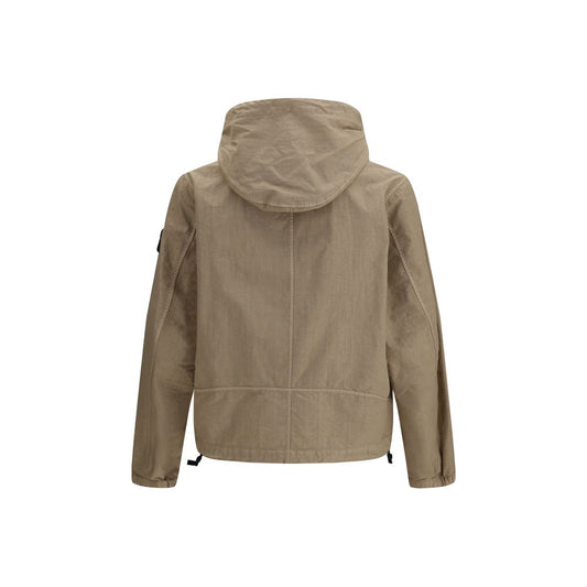 Brown Polyamide Shell Jacket