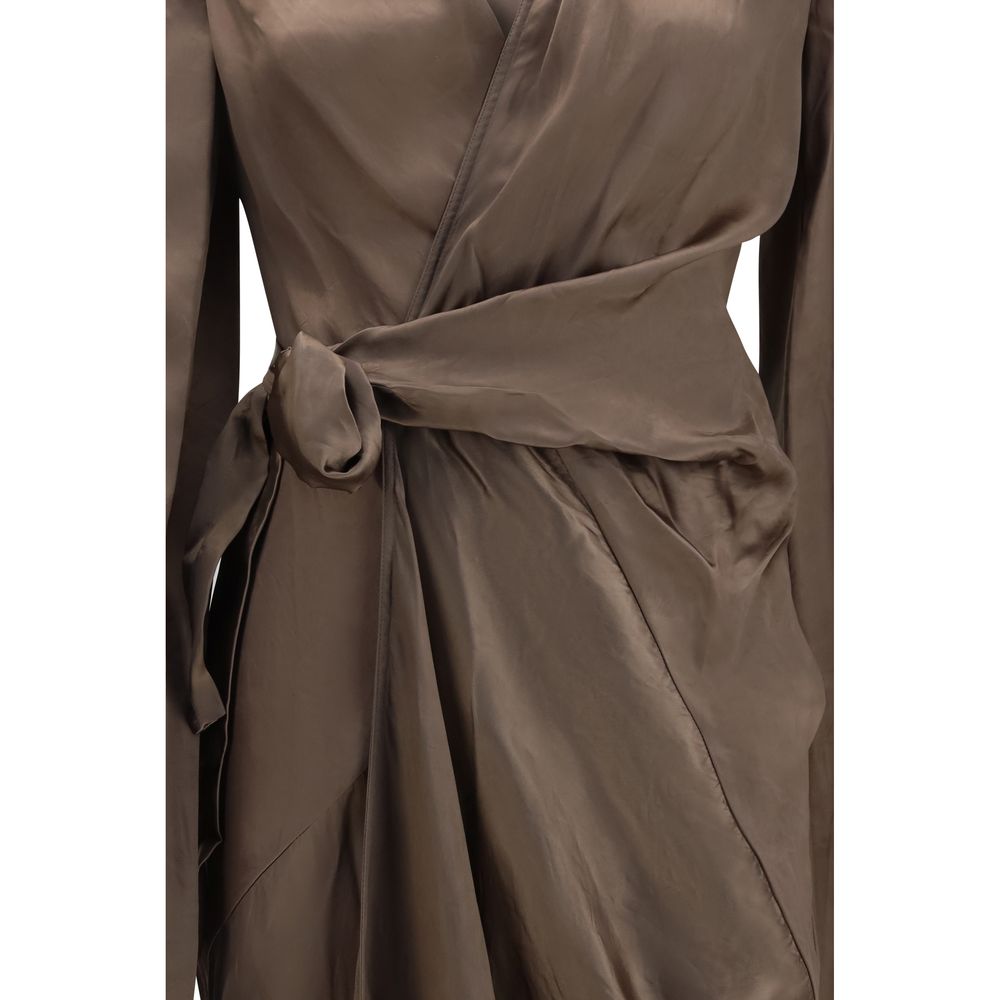 Brown Copper Casual Dress
