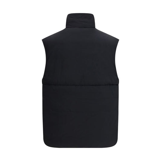 Black Polyamide Sleveless Jacket