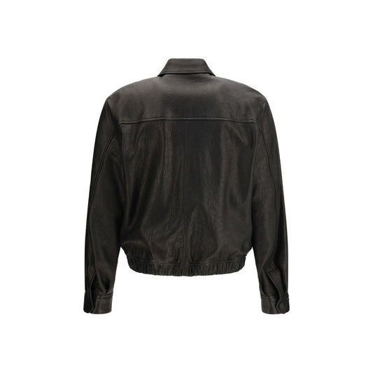 Black Lamb Ovis Aries Aries Leather Jacket