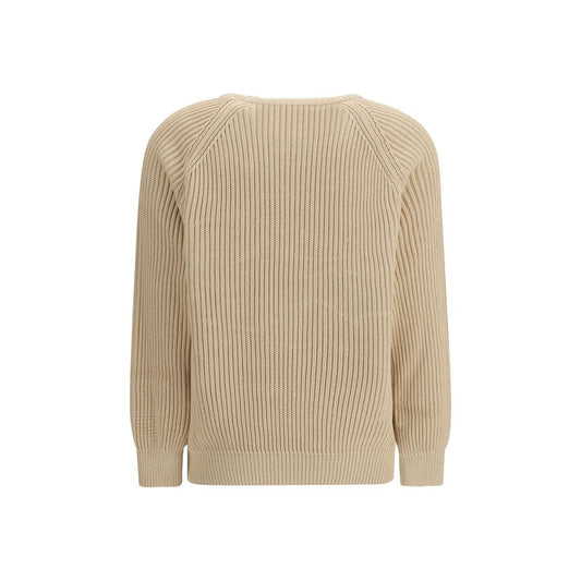 Beige Cotton Sweatshirt