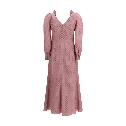 Multicolor Silk Casual Dress