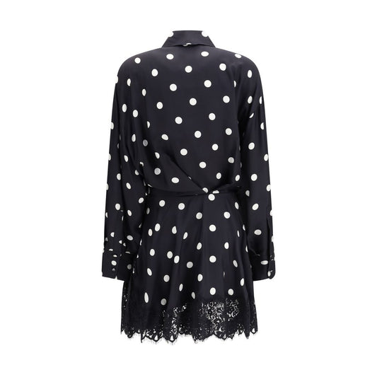 Black Silk Casual Dress