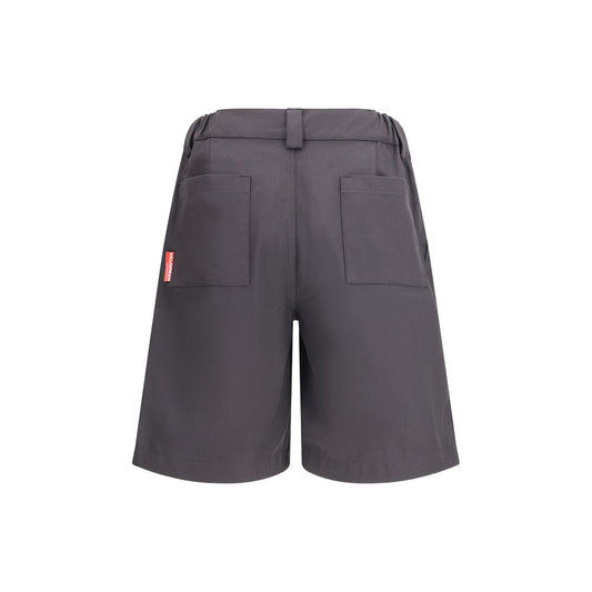 Gray Cotton Bermuda Shorts