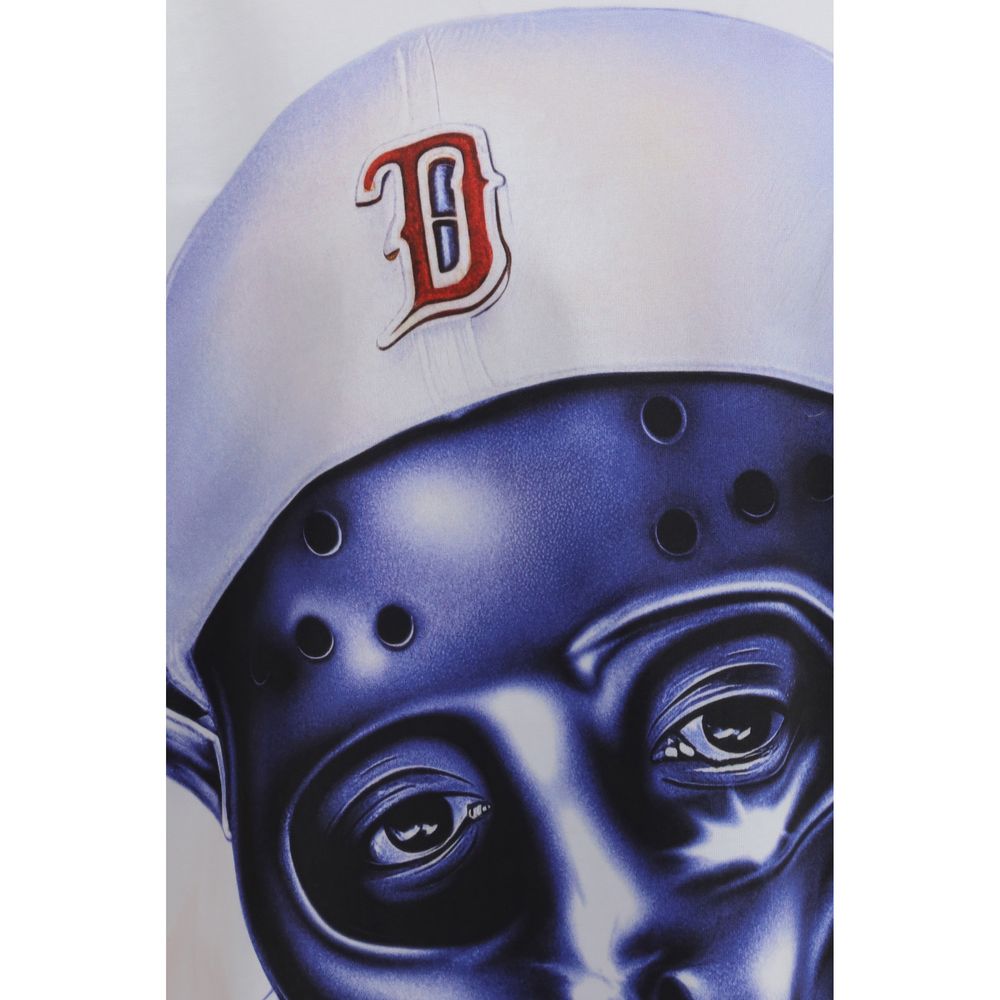 White Cotton Long Sleeve T-Shirt