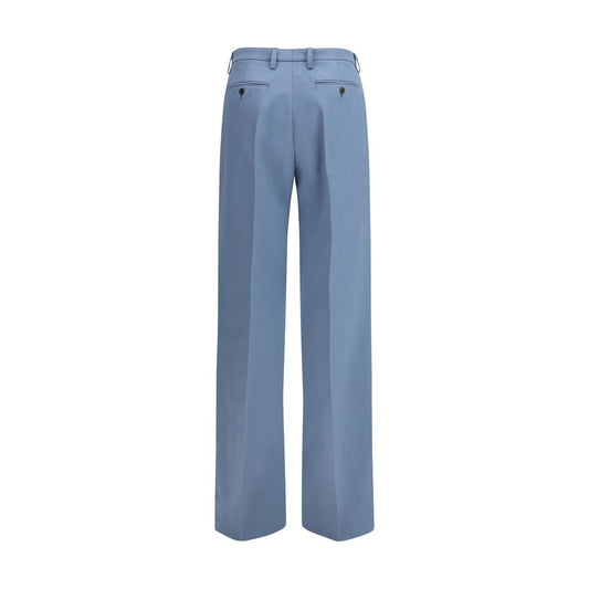 Blue Cotton Chino Pants