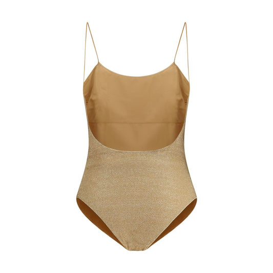 Gold Metal One-Piece Swimsuit
