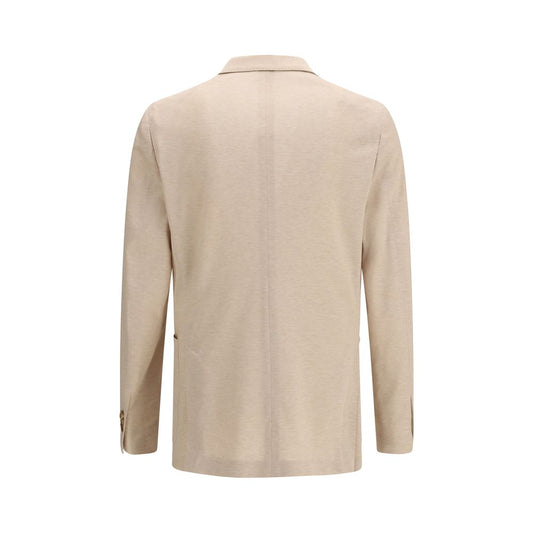 Beige Cotton Blazer