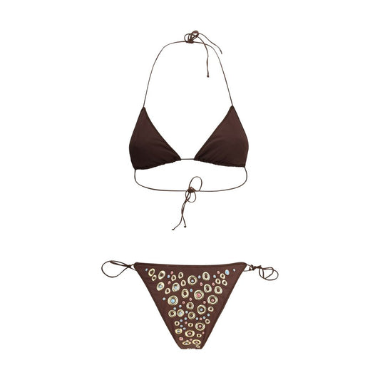 Brown Polyamide Bikini