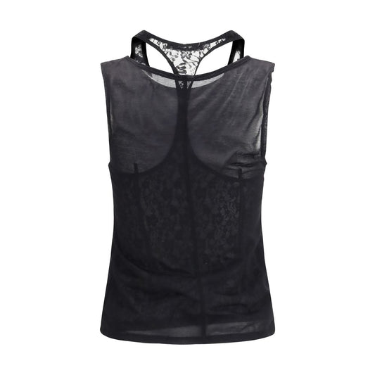 Black Cotton Tank Tops