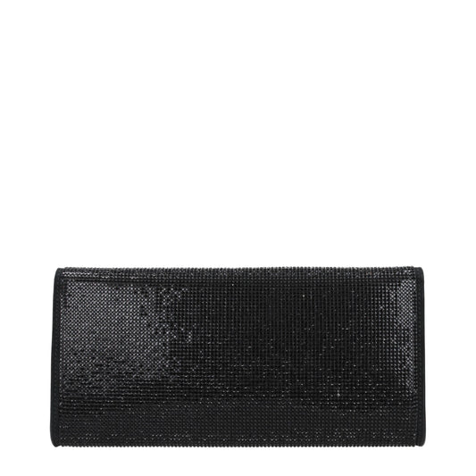 Black Leather Clutch Bag