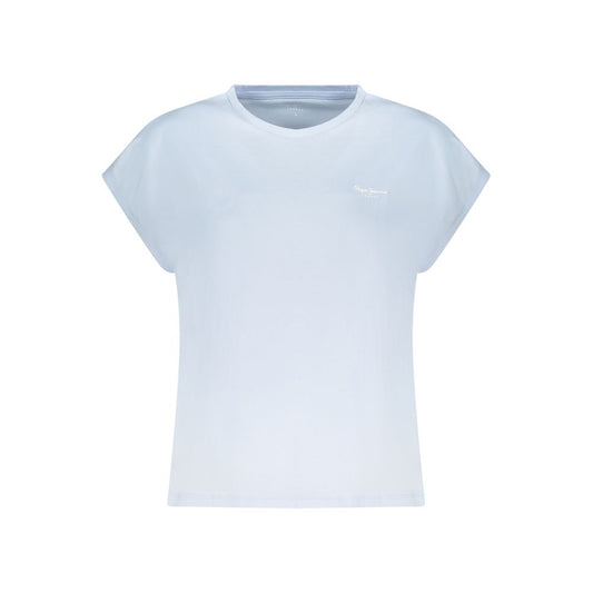 Azzurro Cotton Women T-Shirt