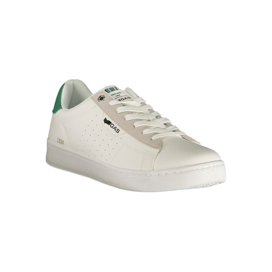 White Polyurethane Men Sneaker