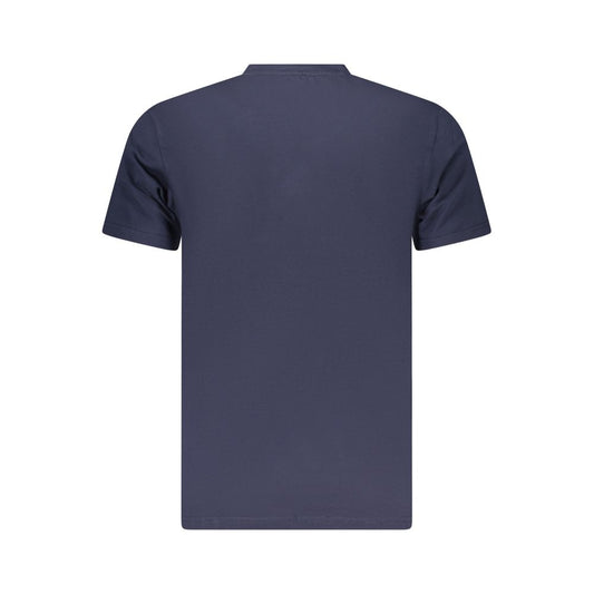 Neon Blue Cotton Mens T-Shirt