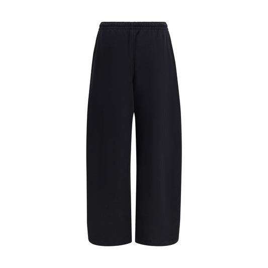 Black Cotton Athletic Pants