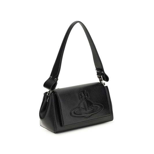 Black Polyethylene Shoulder Bag