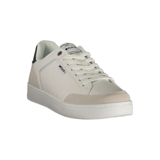 White Polyurethane Men Sneaker