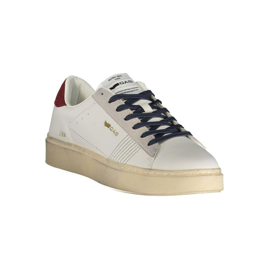 White Polyurethane Men Sneaker