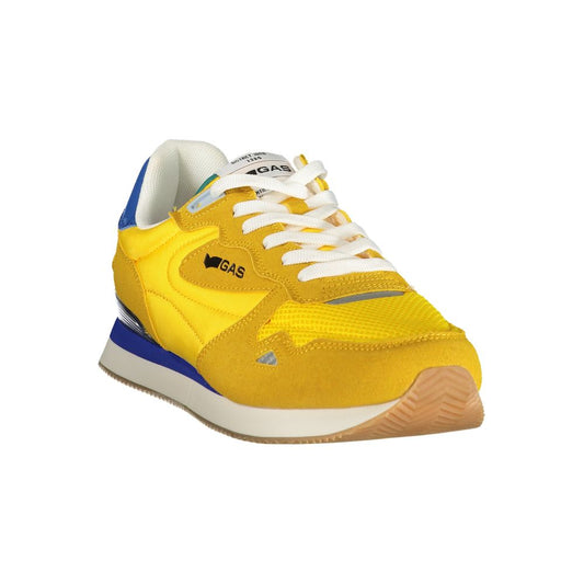 Yellow Polyurethane Men Sneaker