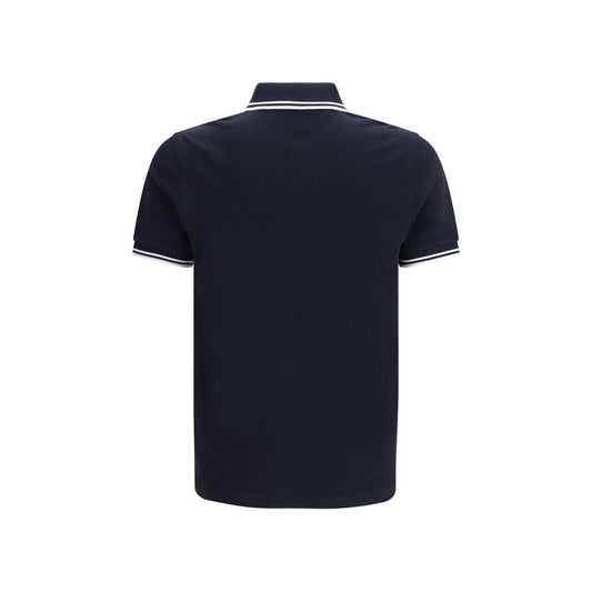 Blue Cotton Polo Shirt