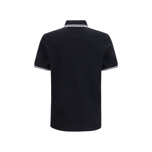 Black Cotton Polo Shirt