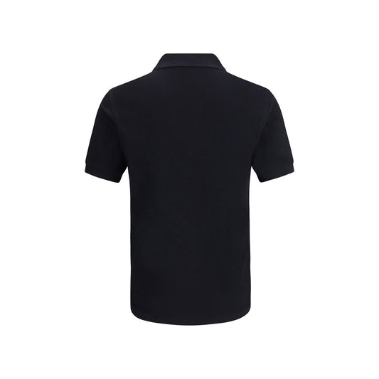 Black Cotton Polo Shirt