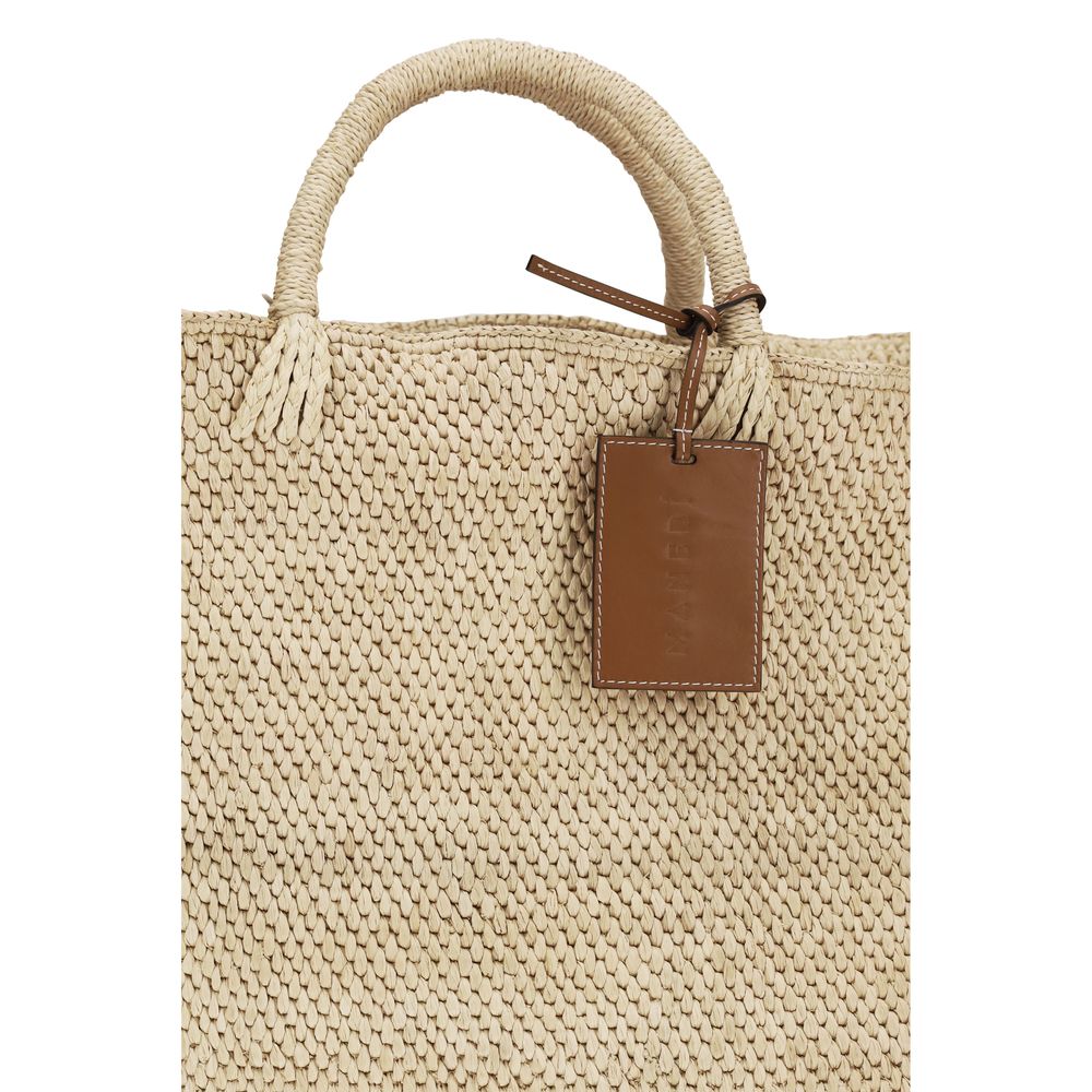Beige Raffia Handbag