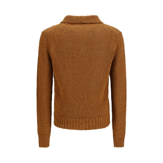 Brown Cotton Polo Shirt