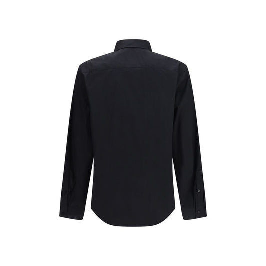 Black Cotton Dress Shirt