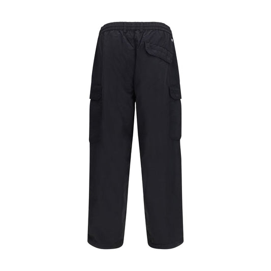 Black Nylon Cargo Pants