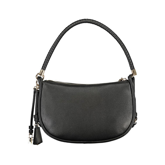 "Nero Polyurethane Women Handbag"
