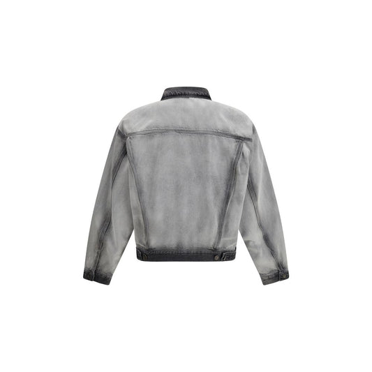 Gray Cotton Denim Jacket