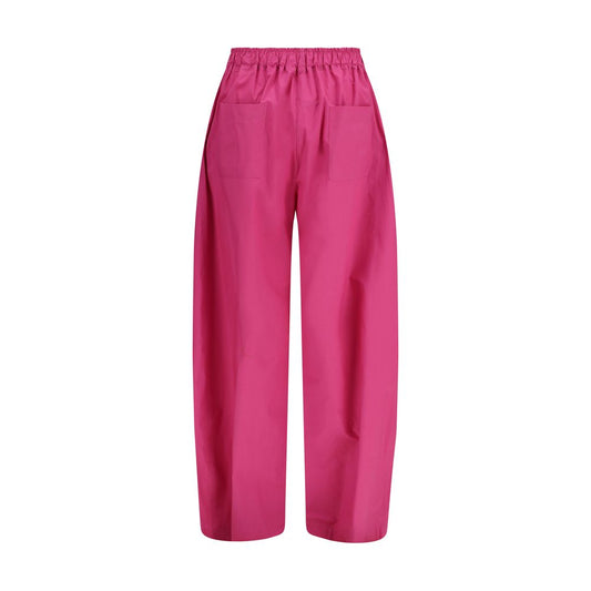 Multicolor Lyocell Casual Pants
