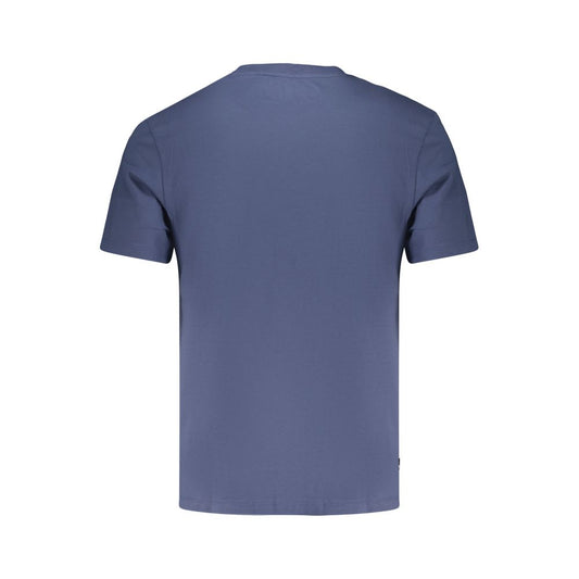 Blue Cotton Men's T-Shirt