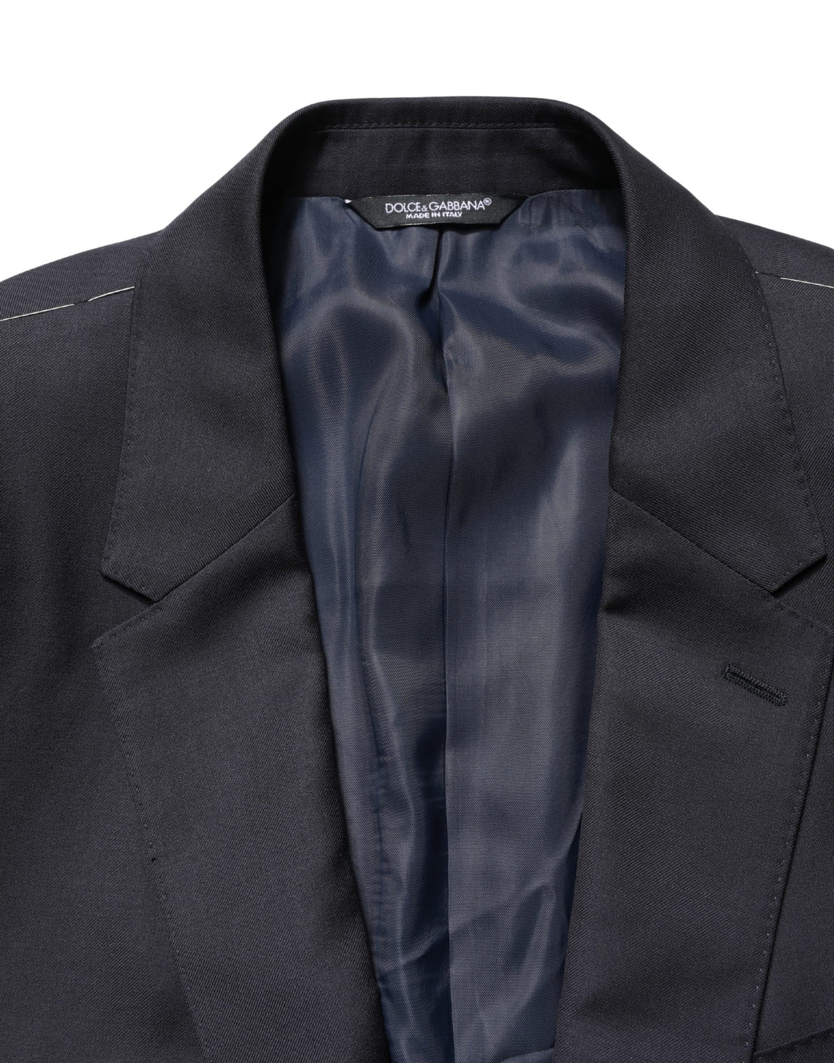 Dark Blue Wool Slim Fit Coat Men Jacket Blazer