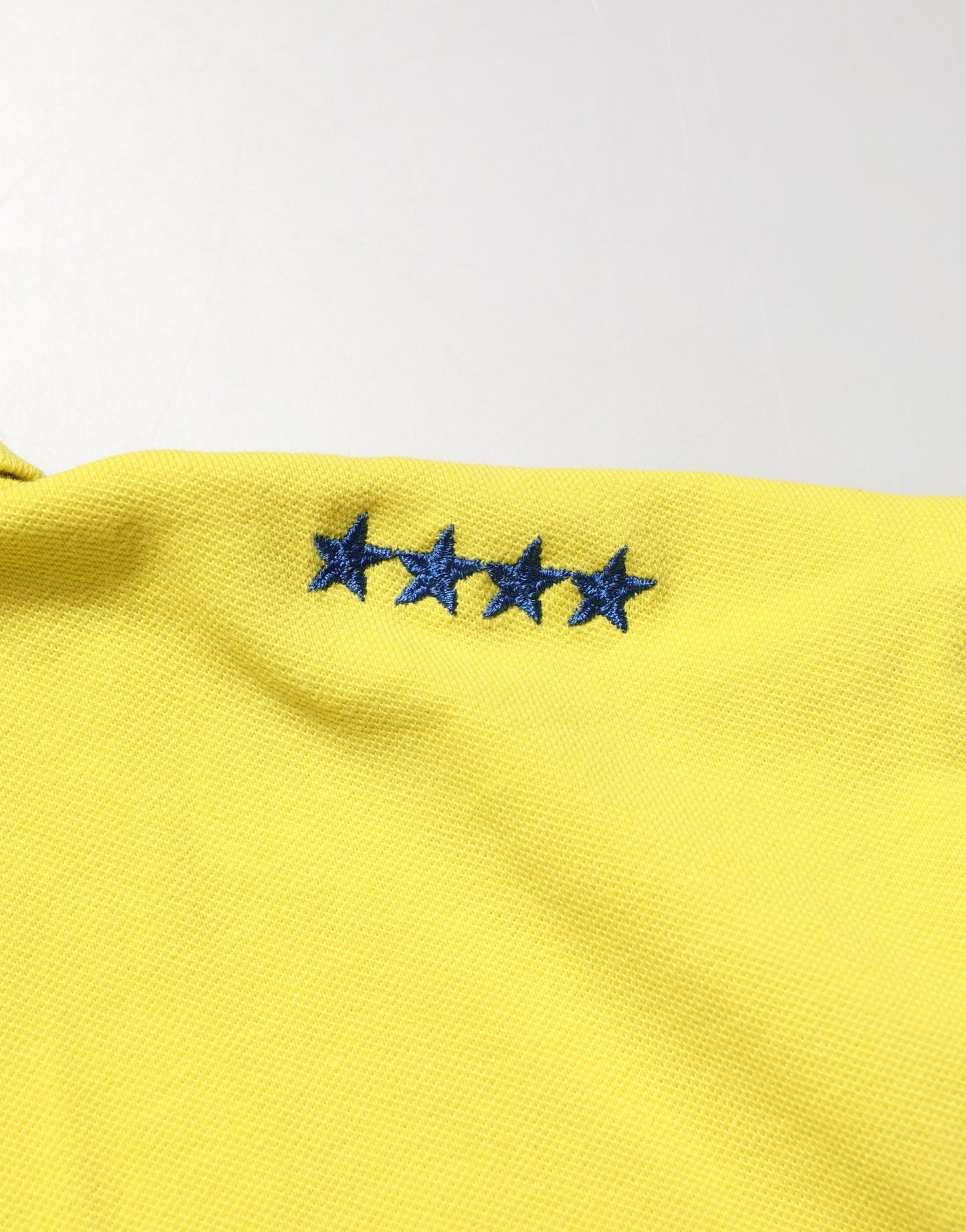 Yellow Short Sleeve Pique Men Cotton Polo Shirt T-shirt