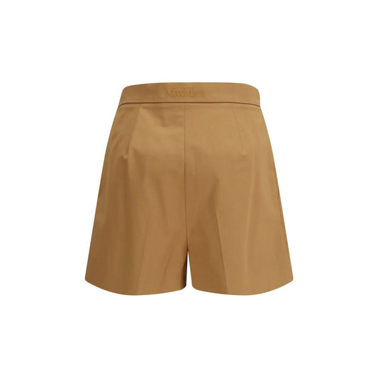 Beige Cotton Bermuda Shorts