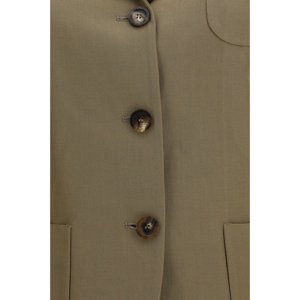 Brown Viscose Blazer